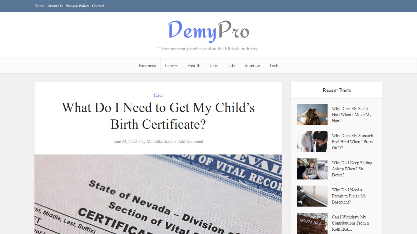 What Do I Need to Get My Child’s Birth Certificate? - DemyPro